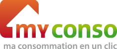 logo MYCONSO ma consommation en un clic